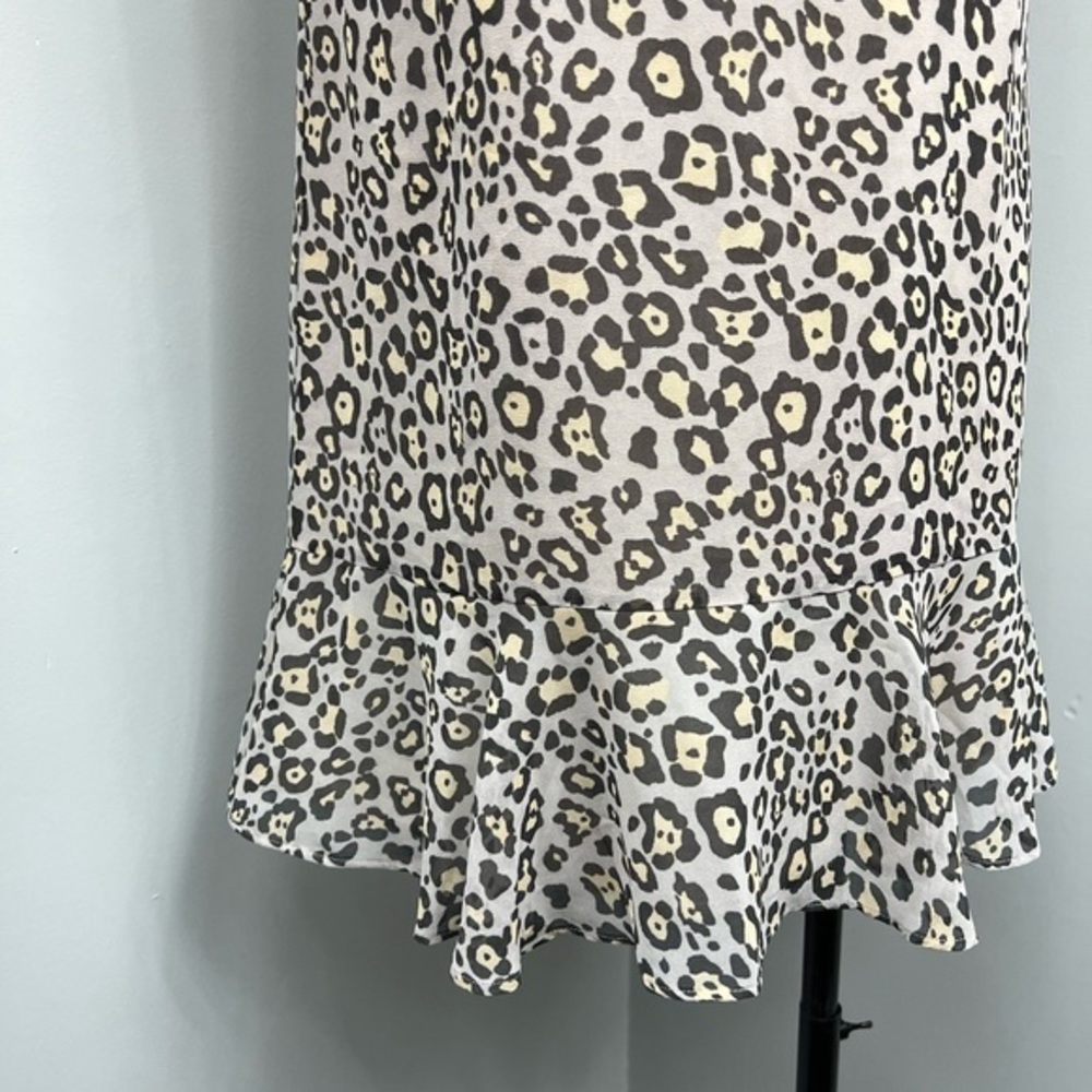 Loft Tan Ruffle Cheetah Dress - Picture 8 of 11